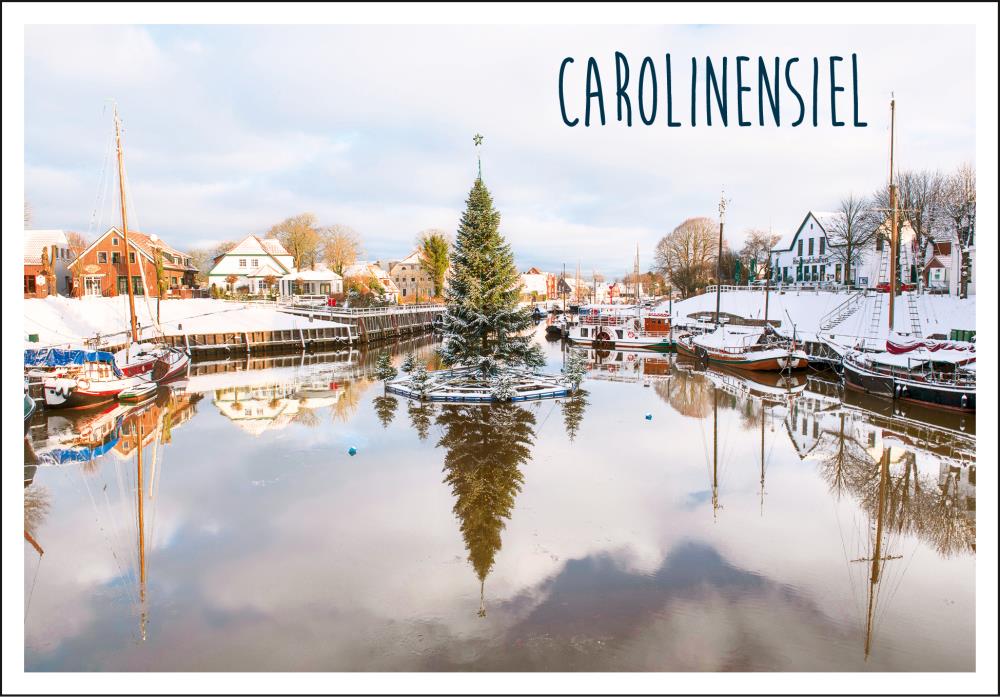 20033504 - Editionspostkarte Nordsee „Carolinensiel Winter“