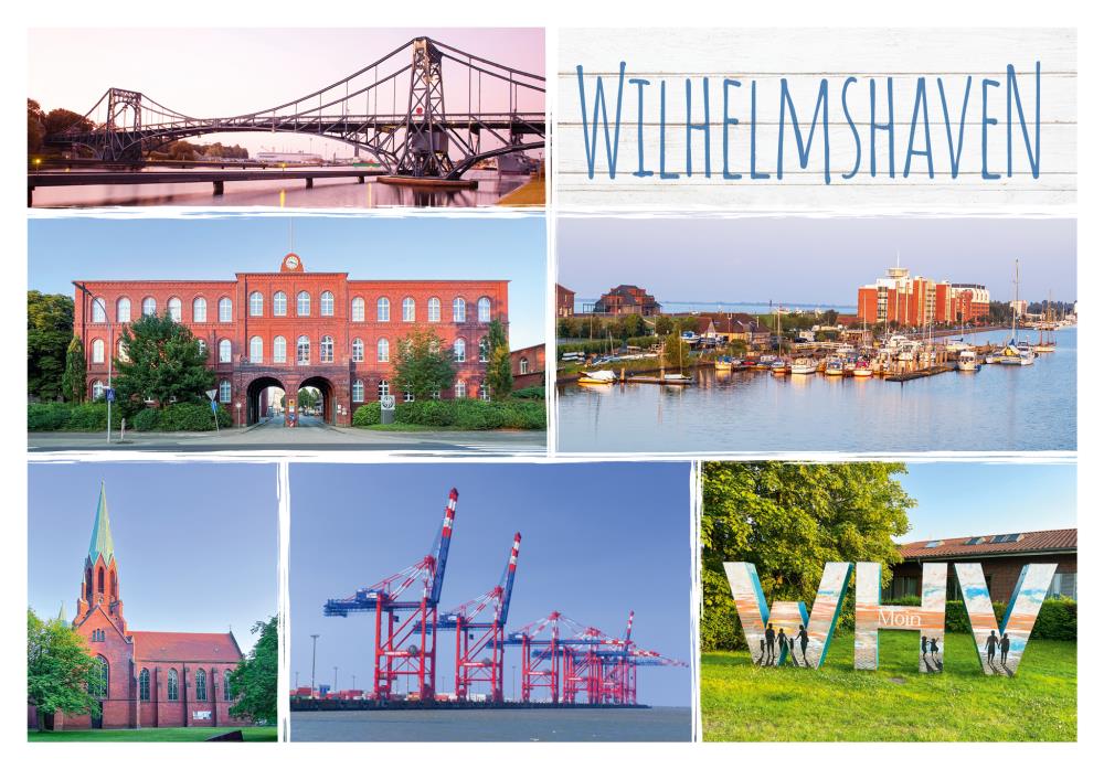 20033559 - Editionspostkarte Nordsee „Wilhelmshaven" Vielmotiv