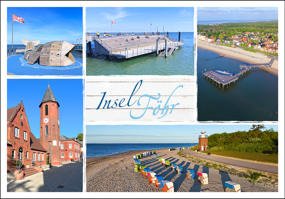 20033587 - Editionspostkarte Nordsee "Insel Föhr" - Vielmotiv