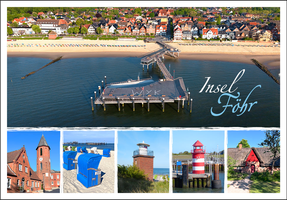 20033589 - Editionspostkarte Nordsee "Insel Föhr" - Vielmotiv