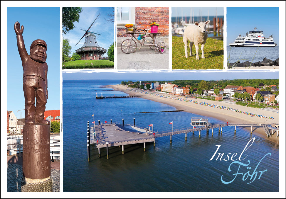 20033590 - Editionspostkarte Nordsee "Insel Föhr" - Vielmotiv