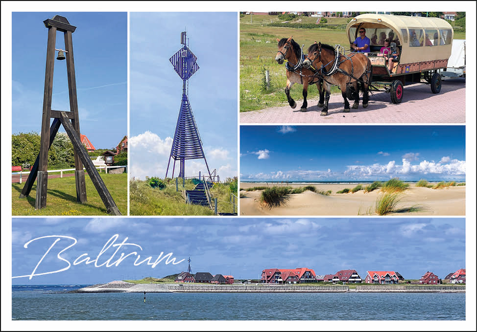 20033603 - Editionspostkarte Nordsee „Baltrum“ Vielmotiv