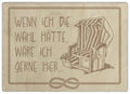 23001004 - Holzpostkarte "Strandkorb"