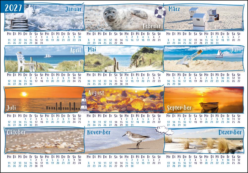 25016026 - Kalenderpostkarte "Küste 2027"