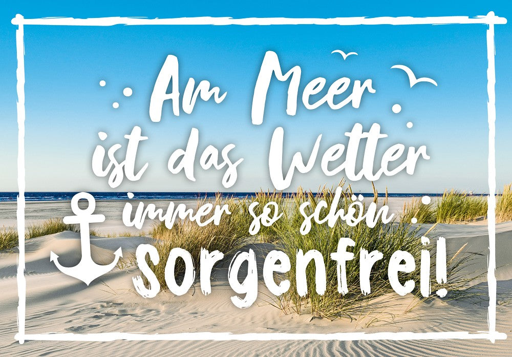 25024008 - Editions - PK "schöne Worte" Am Meer ist das  ...