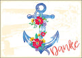 25026004 - Postkarte Küsten Gesabbel „Danke“