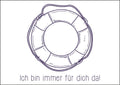 25026010 - Postkarte Küsten Gesabbel „...immer für dich da“