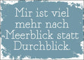 25026012 - Postkarte Küsten Gesabbel „...Meerblick statt...“