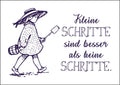 25026014 - Postkarte Küsten Gesabbel „Kleine Schritte sind...“