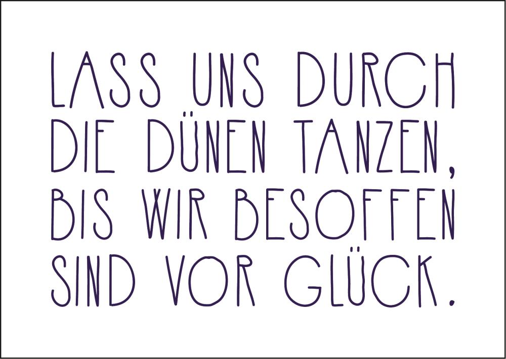 25026018 - Postkarte Küsten Gesabbel „...durch die Dünen...“