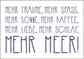 25026019 - Postkarte Küsten Gesabbel „...Mehr Meer“