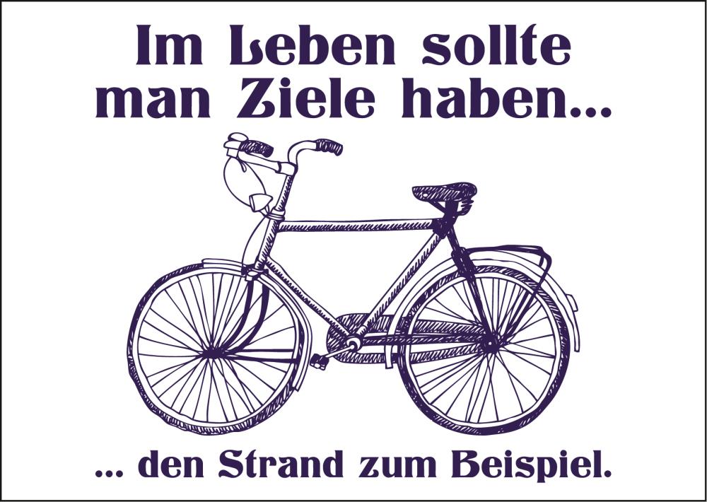 25026036 - Postkarte Küsten Gesabbel „Im Leben sollte man...“