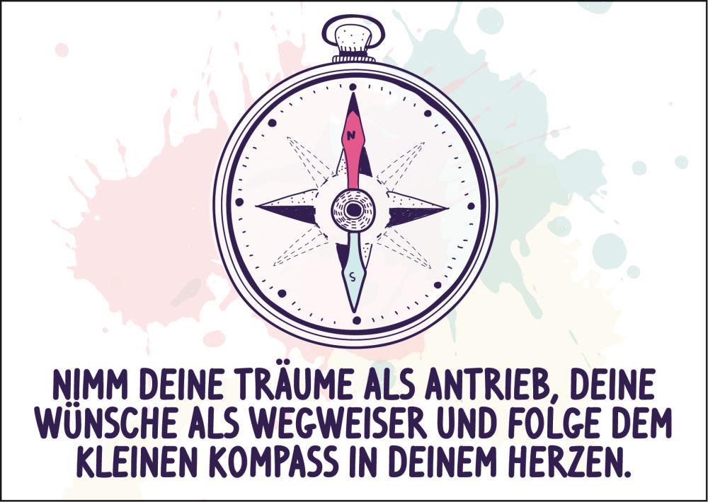 25026037 - Postkarte Küsten Gesabbel „Nimm deine Träume...“