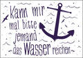 25026040 - Postkarte Küsten Gesabbel „...das Wasser reichen“