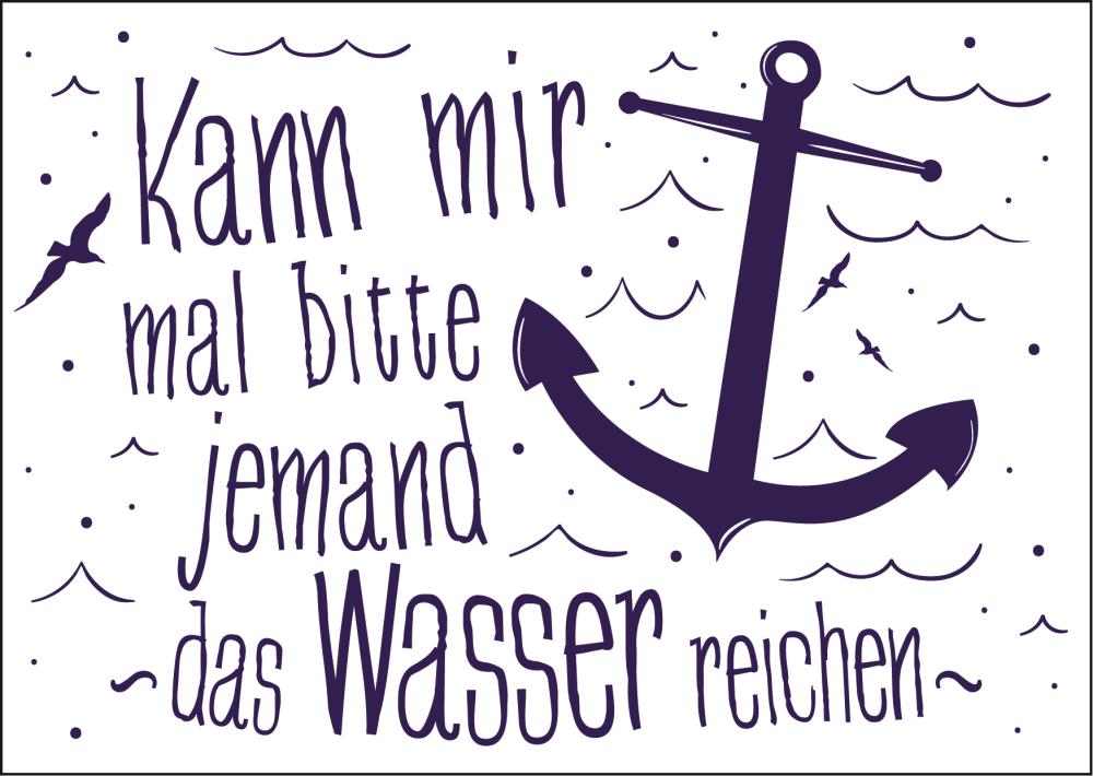 25026040 - Postkarte Küsten Gesabbel „...das Wasser reichen“