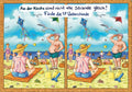 25027018 - Postkarte Küsten Cartoons "Wimmelbild - Strand"