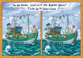 25027021 - Postkarte Küsten Cartoons "Wimmelbild - Kutter"