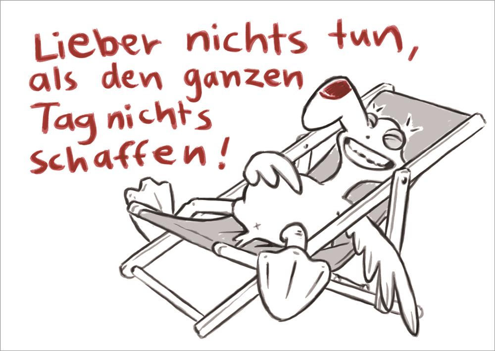 25028002 - Postkarte Norbert "Nichts schaffen"