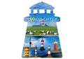 25031021 - Formpostkarte Leuchtturm Nordlichter