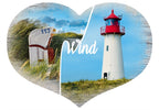 25031031 - Formpostkarte Herz Vielmotiv