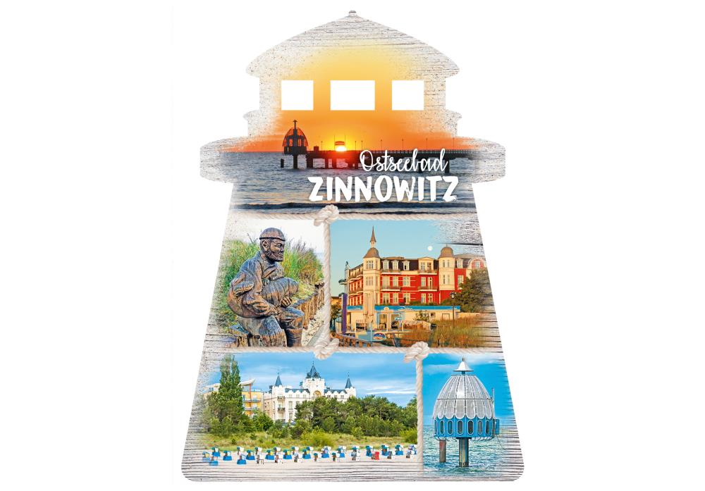 25032532 - Formpostkarte Zinnowitz Leuchtturm Vielmotiv