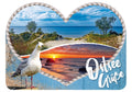 25033003 - Formpostkarte Herz "Ostsee Grüße"