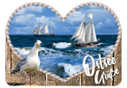 25033007 - Formpostkarte Herz "Ostsee Grüße"