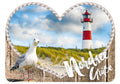 25033015 - Formpostkarte Herz "Nordsee Grüße"