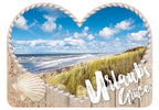 25033017 - Formpostkarte Herz "Urlaubs Grüße"