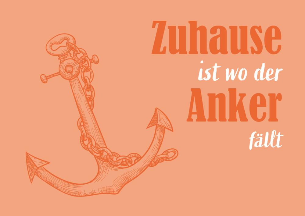 25034009 - Postkarte Küsten Colour "Zuhause ist..."