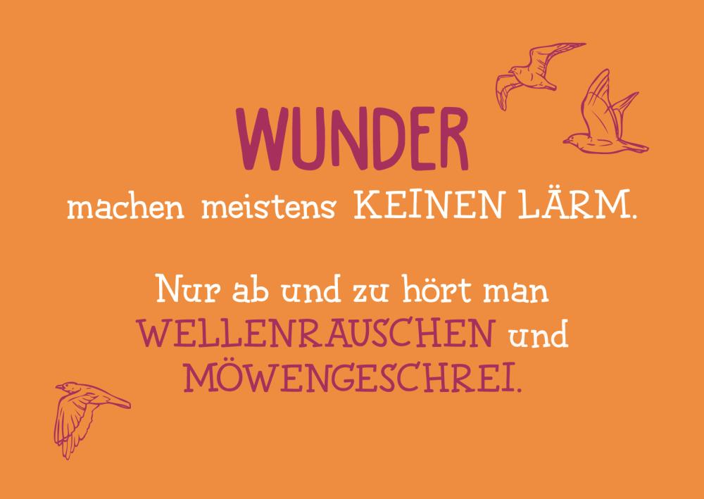 25034012 - Postkarte Küsten Colour "Wunder machen meistens…"