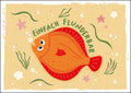 25035102 - Postkarte Wortwitzküste "Flunder"