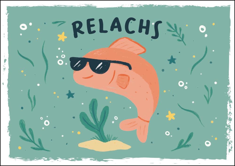 25035105 - Postkarte Wortwitzküste "Lachs"