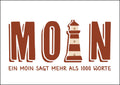 25035208 - Postkarte Küsten Icons "Moin rot"