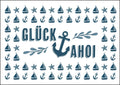25035210 - Postkarte Küsten Icons "Glück"