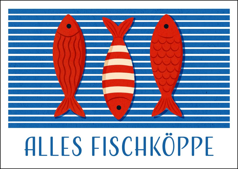 25035301 - Postkarte Streifen "Fischköppe"