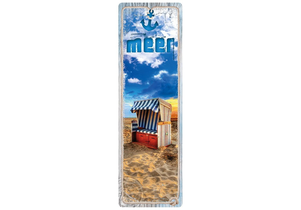 40012 - Lesezeichen mit Prägung Strandkorb
