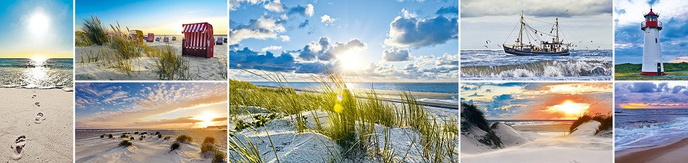 40035066 - Lesezeichen Küste "Vielmotiv"