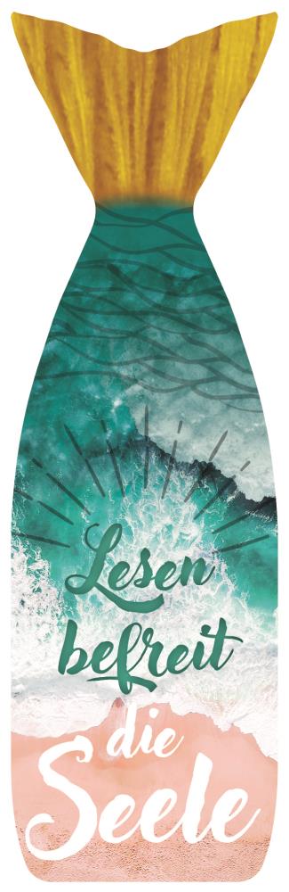 41010 - Lesezeichen Kaltfolie Lesen befreit die Seele