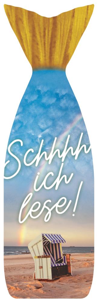 41012 - Lesezeichen Kaltfolie Schhh ich lese!