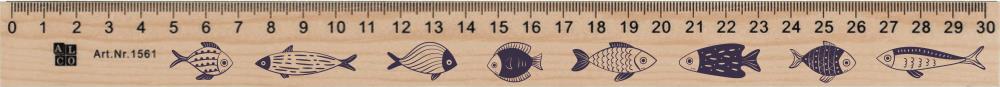 51006004 - Holzlineal "Fische"