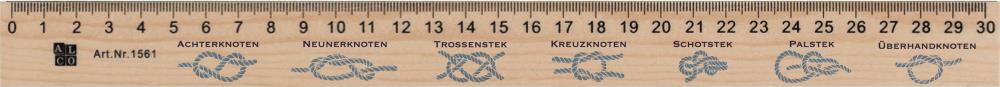 51006005 - Holzlineal "Knoten"