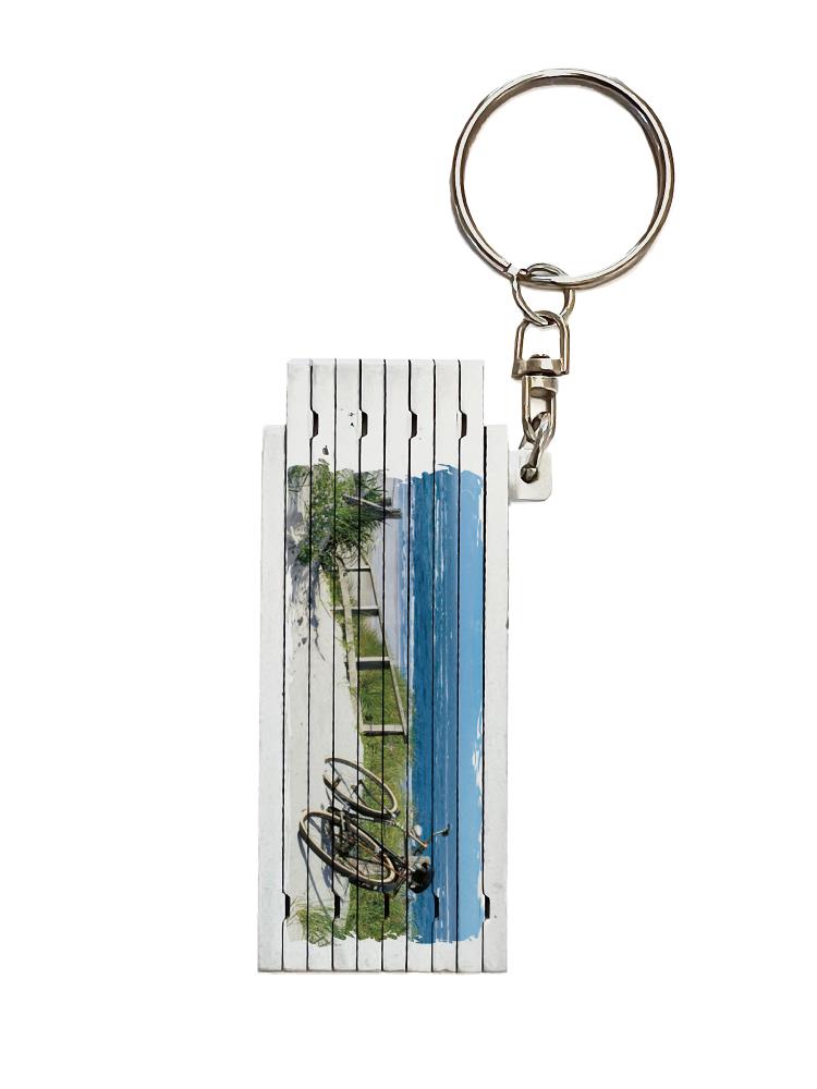 51007005 - Schlüsselanhänger Mini-Zollstock "Küste"