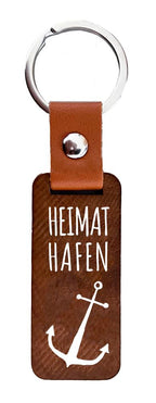 51008002 - Schlüsselanhänger Holz "Heimathafen"