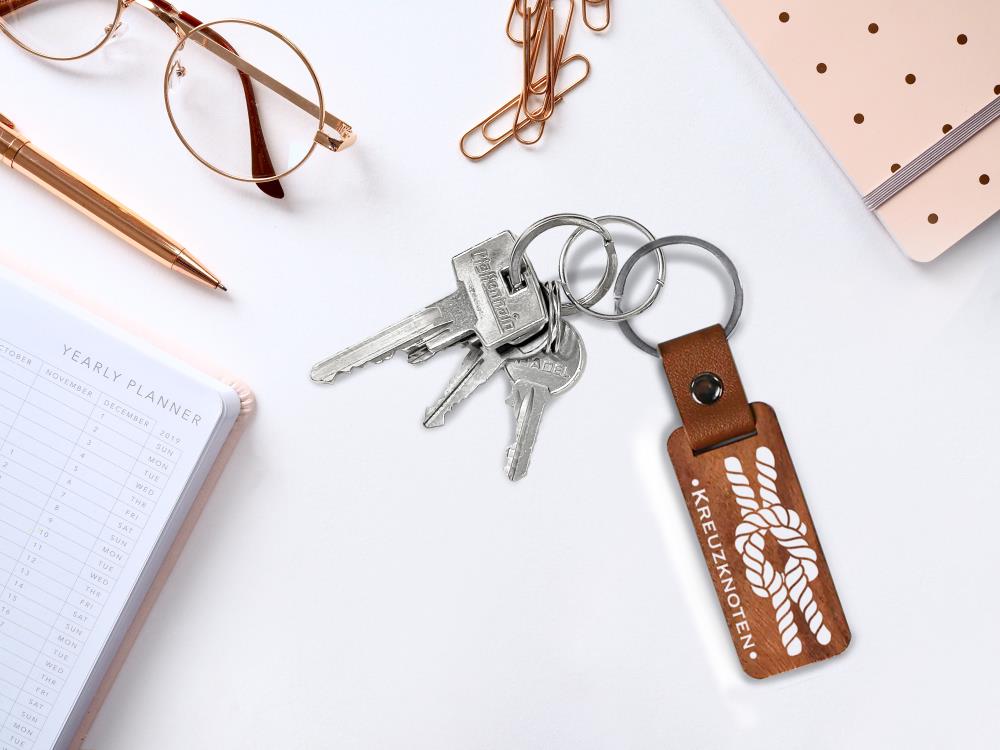 51008003 - Schlüsselanhänger Holz "Kreuzknoten"