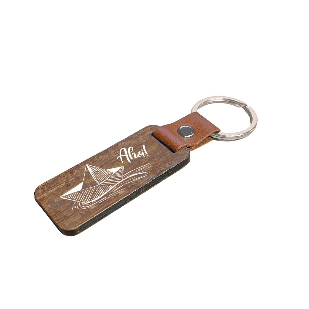 51008006 - Schlüsselanhänger Holz "Ahoi"