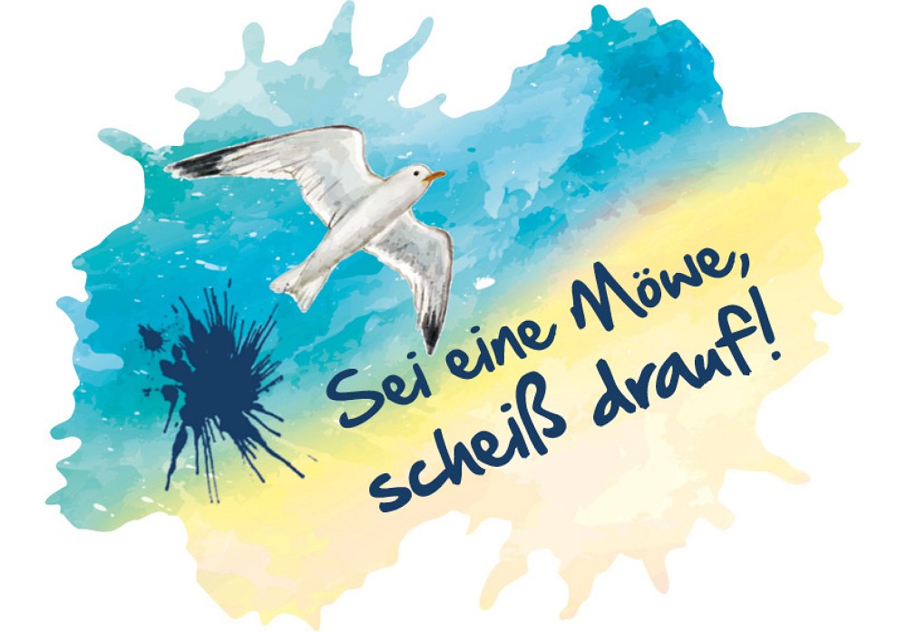 51050204 - Formmagnet "Sei eine Möwe ... "