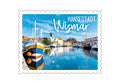 51050273 - Formmagnet Briefmarke „Wismar“