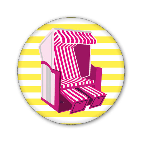 51056004 - Button Magnet klein "Strandkorb"