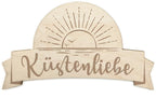 51057003 - Holzmagnet halbrund "Küstenliebe"